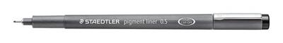 Fineliner staedtler pigment 308 0.5mm zwart | 10 stuks
