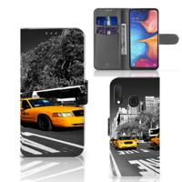 Samsung Galaxy A20e | Flip Cover | New York Taxi - thumbnail
