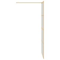 VidaXL Inloop douche wand goud 90 x 195 cm gehard glas - thumbnail