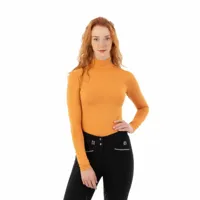 Anky Mockneck Shirt oranje maat:s - thumbnail