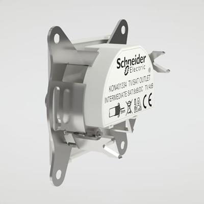 Schneider Electric EPH3470321D TV-satelliet doorvoercontactdoos Asfora Wit (RAL 9003) 1 stuk(s) - thumbnail