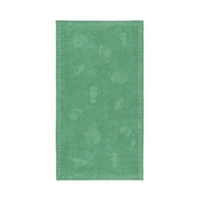 Seahorse Strandlaken Shells Jade Green 100x200