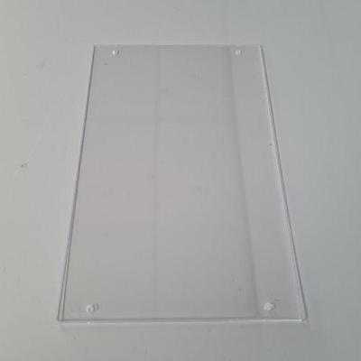 Acryl U-houder A3 met 4 gaten vertikaal