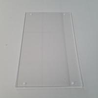 Acryl U-houder A3 met 4 gaten vertikaal - thumbnail