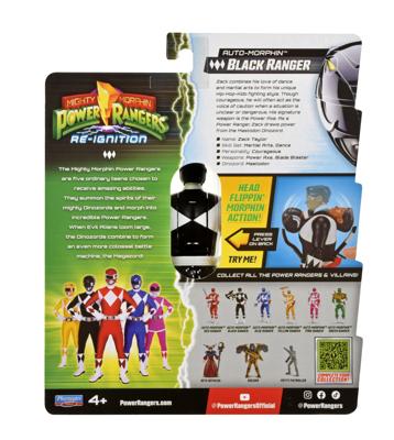 Ty Power rangers auto morphin black ranger