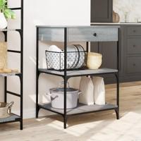 Keukentrolley 60x48x89,5 cm bewerkt hout grijs sonoma eiken - thumbnail