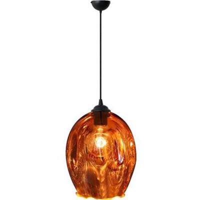 LED Hanglamp Meteorum XL Ovaal Koper Glas E27 - Stijlvolle Verlichting
