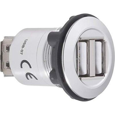 USB 2.0 verlengkabel, 2 x USB-aansluiting, type A naar 2 x USB-aansluiting, type A TRU Components USB-07 1229316, 1 stuk