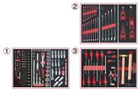 Modulo - KS TOOLS - 714.0158 - Set di utensili a 3 cassetti - Per carrello - 158 pezzi - thumbnail
