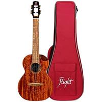 Flight Royal Series Mustang EQ-A Tenor elektrisch-akoestische tenor ukelele met gigbag - thumbnail