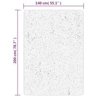 Vloerkleed OVIEDO laagpolig 140x200 cm antracietkleurig - thumbnail