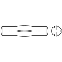 TOOLCRAFT TO-5438076 Geleidepen met middenkerf 5 mm Staal 100 stuk(s) - thumbnail