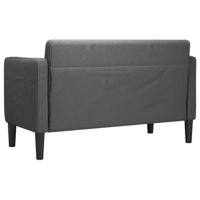 Loveseat bank 109 cm corduroy stof donkergrijs - thumbnail