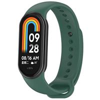 By Qubix - Siliconen bandje - Donkergroen - Compatible met Xiaomi Smart Band 8 & 9 - Compatible Xiaomi bandje - thumbnail