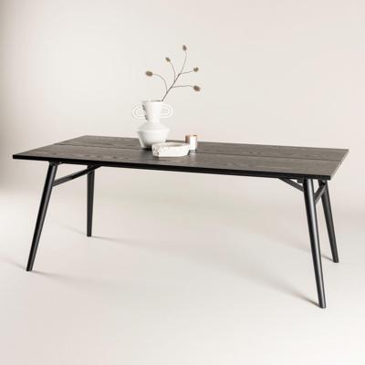 Nohr Eettafel 'Lateka' 195 x 95cm, kleur Zwart Nohr Eettafel 'Lateka' 195 x 95cm, kleur Zwart