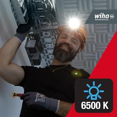 Wiha SB490HT01 Hoofdlamp werkt op een accu 500 lm Wiha SB490HT01 Hoofdlamp werkt op een accu 500 lm