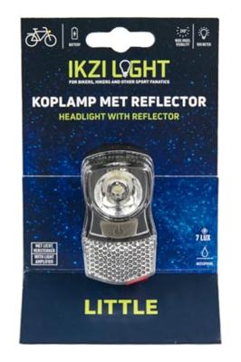 Ikzi Led koplamp mini klein fel 7lux kroonbout batt. kaart