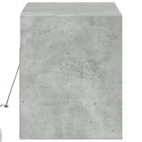 Tv-wandmeubel met LED-verlichting 100x31x35 cm betongrijs - thumbnail