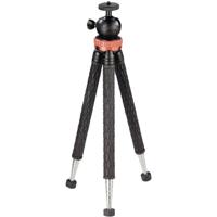 Hama Tripod 1/4 inch Werkhoogte=23 - 105 cm Zwart, Zilver, Rood Voor smartphones en GoPro - thumbnail