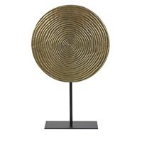 Ornament on base 35x10x56 cm RAWAS r ant brnz circle-mt blck - thumbnail