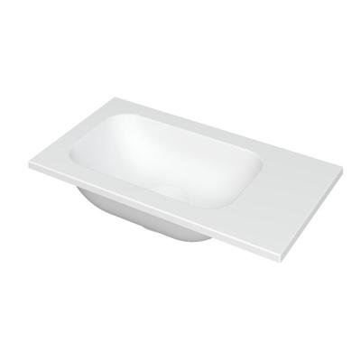 INK - Fontein Polystone Zonder Kraangat Universeel - 400x220x10 mm - Mat Wit