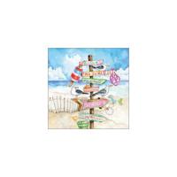 Ambiente servetten 33cm seaside signs - thumbnail