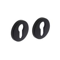 Intersteel Set van 2 cilinderrozettenTira rond zwart verdekt - 0023.318687 - thumbnail