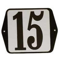 Huisnummer naambordje standaard 15x12 cm nummer 15 - Warentuin mix - thumbnail