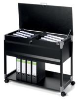 Durable 3787 tijdschriftenhouder Roestvrijstaal Zwart - thumbnail