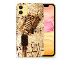 Apple iPhone 11 | Siliconen hoesje | met foto Bladmuziek - thumbnail