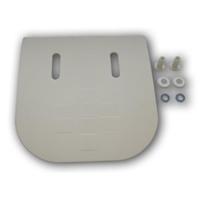 Isolatieplaat De Beer Voor Wandbidet Met Bevestiging Wit - thumbnail