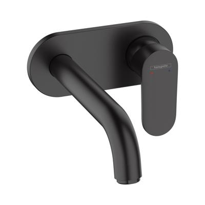 Hansgrohe Vernis afdekset wastafelkraan 207mm mat zwart 71576670 Hansgrohe Vernis afdekset wastafelkraan 207mm mat zwart 71576670