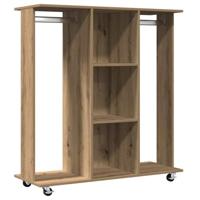 Kledingkast met plank artisanaal eikenkleurig 102 x 38 x 110 cm - thumbnail