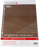 Ringbandnterieur A4 23R geruit 10mm 100 - thumbnail