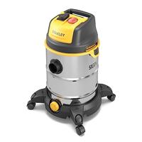 Stofzuiger STANLEY SXVC30XTDE Zwart, Roestvrijstaal, Geel 1600 W - thumbnail