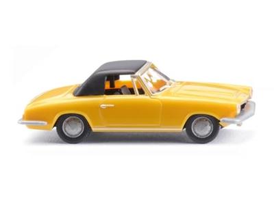 Wiking 018748 H0 Auto BMW 1600 GT Cabrio, geel