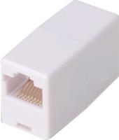 Digitus RJ45 Netwerk Adapter CAT 5, CAT 5e [1x RJ45-bus - 1x RJ45-bus] Wit - thumbnail
