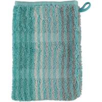 Cawö Cawö Cashmere Streifen Washandje Munt 16x22 - thumbnail