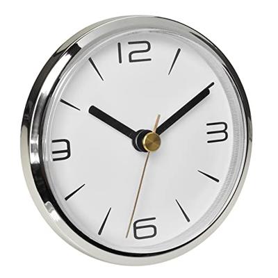 TFA Dostmann 60.3543.02 Zendgestuurde klok Zendergestuurd 90 mm x 36 mm Chroom (glanzend) Voor inbouw