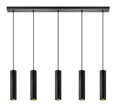 LABEL51 Hanglamp 'Ferroli' 5-lamps, kleur Zwart LABEL51 Hanglamp 'Ferroli' 5-lamps, kleur Zwart