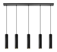 LABEL51 Hanglamp 'Ferroli' 5-lamps, kleur Zwart - thumbnail