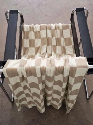 Marc O'Polo Rykki plaid Dark sand 150x200