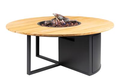 Cosi | Cosiloft 120 Round | Black Frame | Teak Top