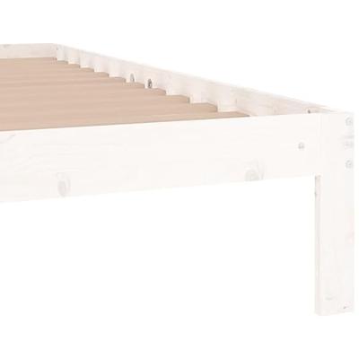 Bedframe massief hout wit 90x190 cm Bedframe massief hout wit 90x190 cm