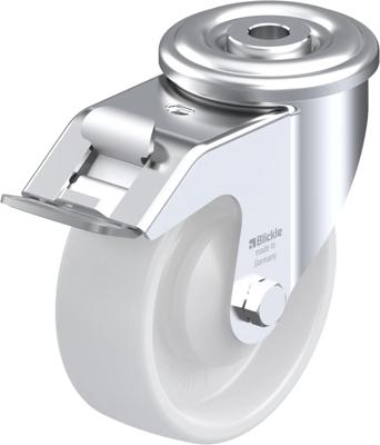 Blickle LER-PO 100KA-FI Zwenkwiel met rem Wieldiameter: 100 mm Draagvermogen (max.): 150 kg 1 stuk(s)