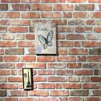 10 st Wandpanelen 3D rode baksteen EPS - thumbnail
