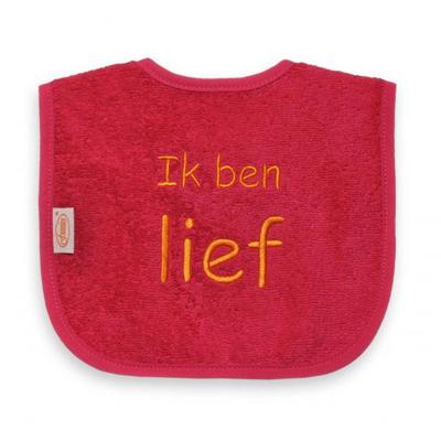 Funnies slabber Ik ben lief junior 40 cm katoen Funnies slabber Ik ben lief junior 40 cm katoen