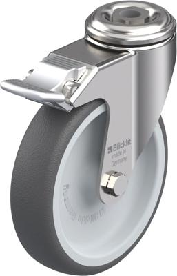 Blickle LKRXA-PATH 126G-FI Zwenkwiel met rem Wieldiameter: 125 mm Draagvermogen (max.): 120 kg 1 stuk(s)