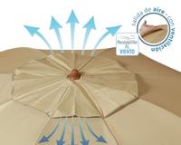 Parasol Beige 180 cm UPF 50+ - thumbnail