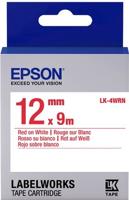 Epson C53S654011 Rood op wit labelprinter-tape - thumbnail